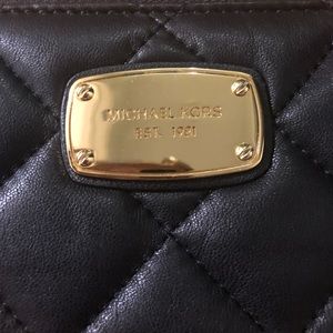 Large Black Quilted Michael Kors Wallet